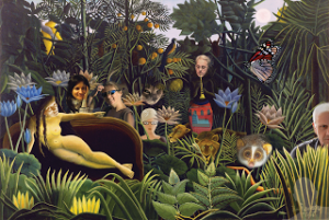 Freinds in the Forest (eCollage by Anu) (c) all rights reserved