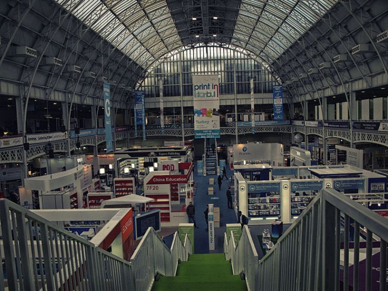 The London Book Fair 2016. Few minutes before opening. Olympia, London UK