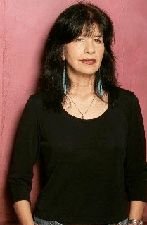 Joy Harjo (b 1951), Mvskoke (Creek) Poet, Musician, author and key player in the second wave of the Native Merican Renaissance (literary efflorescence)