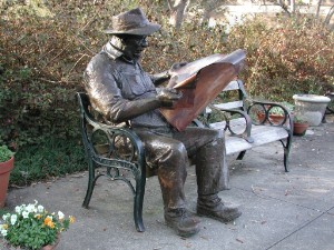 "Len Ganeway" by Derek Wernher (in Brookgreen Gardens, South Carolina) Statue by Derek Wernher